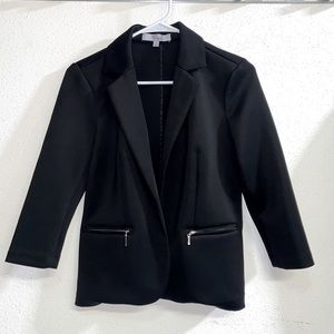 89th & Madison SMALL Faux Pocket Black Blazer